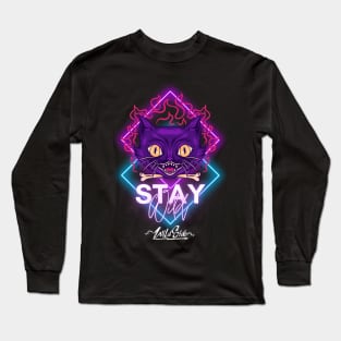 Groovy cat stay wild Long Sleeve T-Shirt